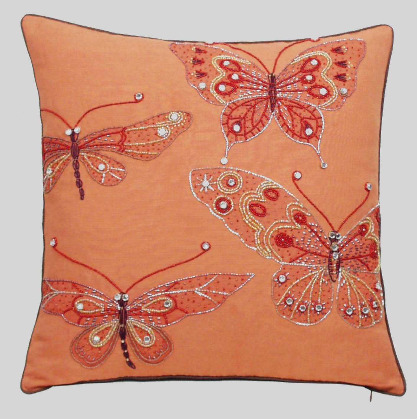 Anthropologie Butterfly Cushion Collection on Linen